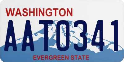 WA license plate AAT0341