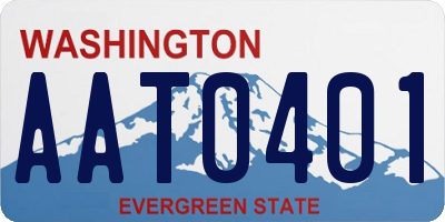 WA license plate AAT0401