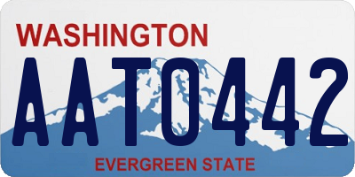 WA license plate AAT0442