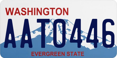WA license plate AAT0446