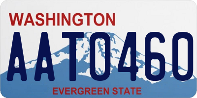 WA license plate AAT0460