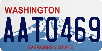 WA license plate AAT0469