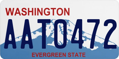 WA license plate AAT0472