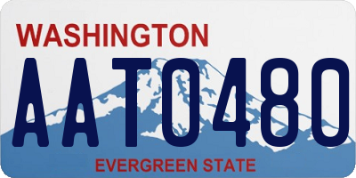 WA license plate AAT0480