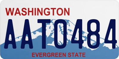 WA license plate AAT0484
