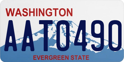 WA license plate AAT0490