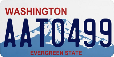 WA license plate AAT0499