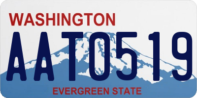 WA license plate AAT0519