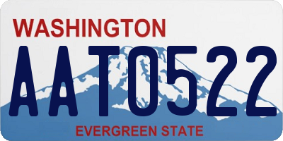 WA license plate AAT0522