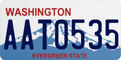 WA license plate AAT0535