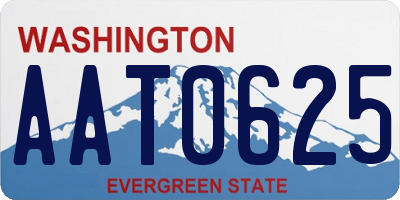 WA license plate AAT0625