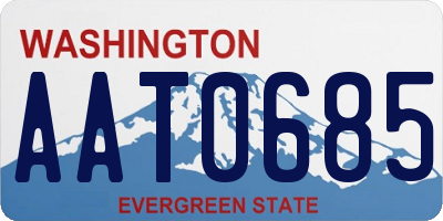 WA license plate AAT0685