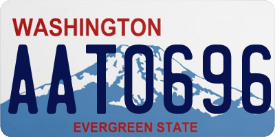 WA license plate AAT0696
