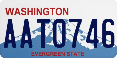WA license plate AAT0746