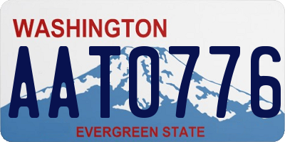 WA license plate AAT0776