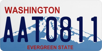 WA license plate AAT0811