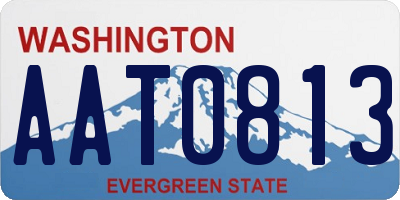 WA license plate AAT0813