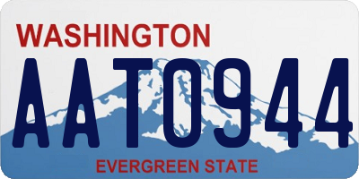 WA license plate AAT0944