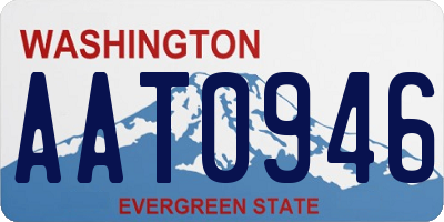 WA license plate AAT0946