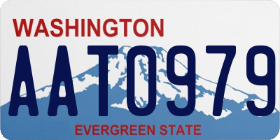 WA license plate AAT0979