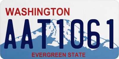 WA license plate AAT1061