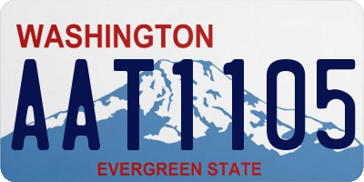 WA license plate AAT1105