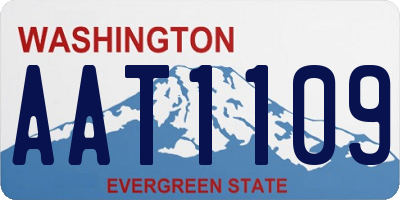 WA license plate AAT1109