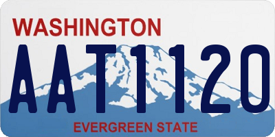 WA license plate AAT1120