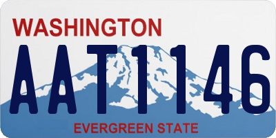 WA license plate AAT1146