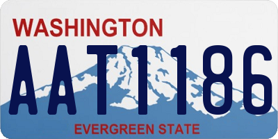 WA license plate AAT1186