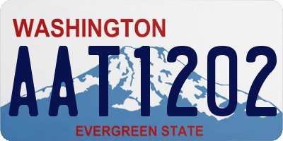 WA license plate AAT1202