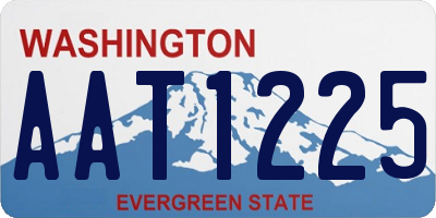 WA license plate AAT1225