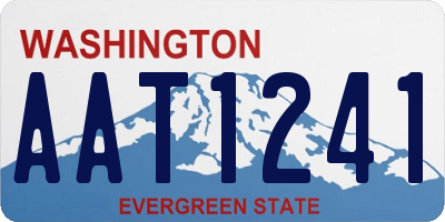 WA license plate AAT1241