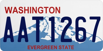 WA license plate AAT1267