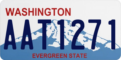 WA license plate AAT1271