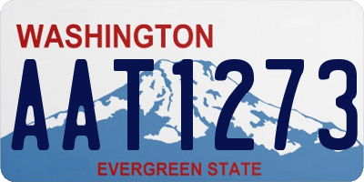 WA license plate AAT1273