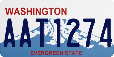 WA license plate AAT1274