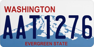 WA license plate AAT1276