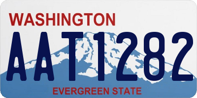 WA license plate AAT1282