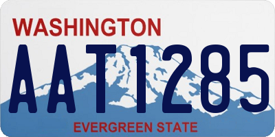 WA license plate AAT1285
