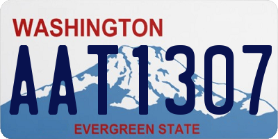 WA license plate AAT1307