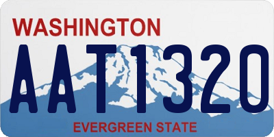 WA license plate AAT1320