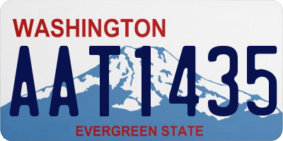 WA license plate AAT1435