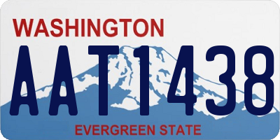 WA license plate AAT1438