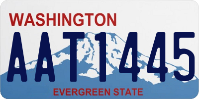 WA license plate AAT1445