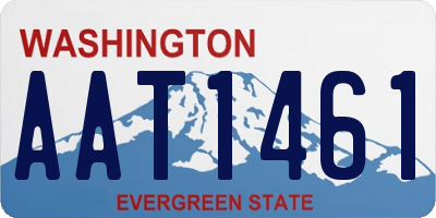 WA license plate AAT1461