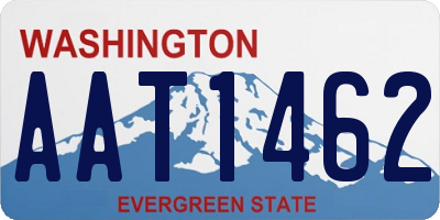WA license plate AAT1462