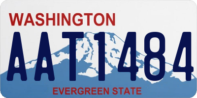 WA license plate AAT1484