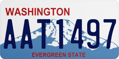 WA license plate AAT1497