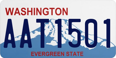 WA license plate AAT1501